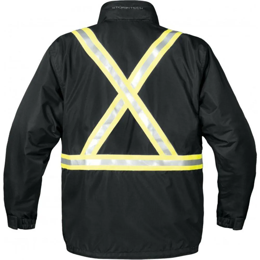 Stormtech Men's Black Explorer 3-In-1 Reflective Tape Jacket