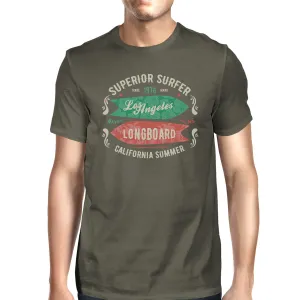 Superior Surfer Los Angeles Longboard Mens Dark Grey Shirt
