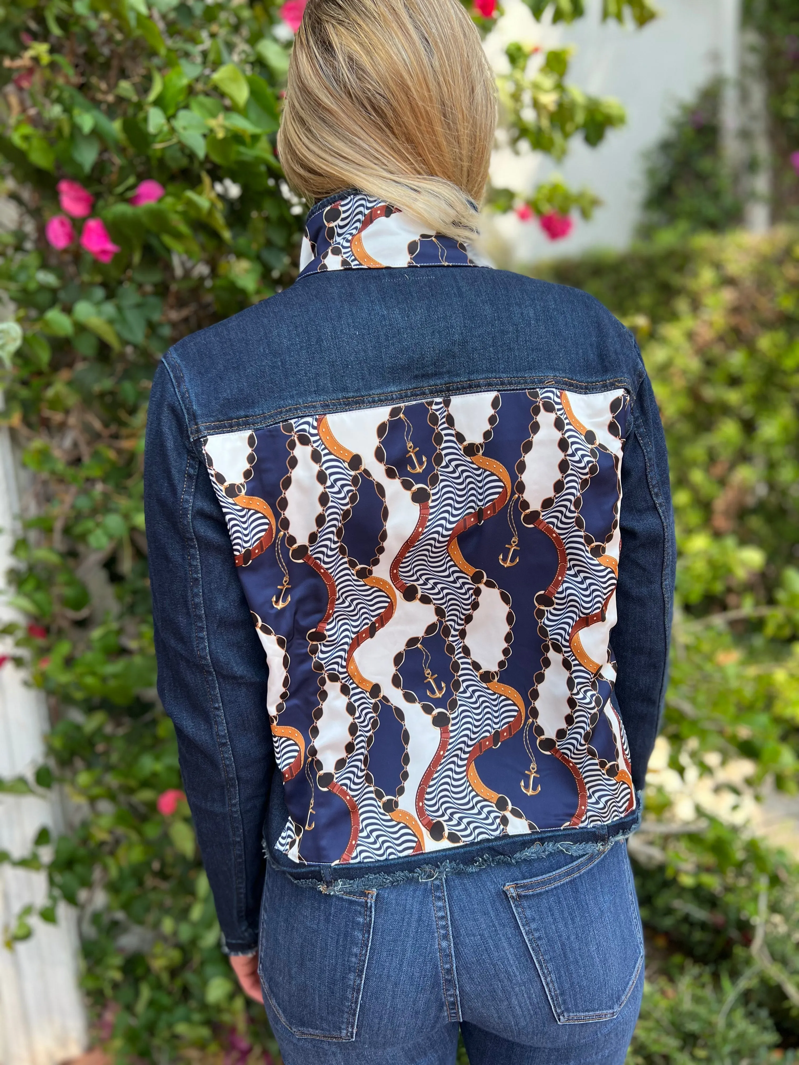 The Dark Denim Jacket / Navy Anchor