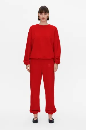 The Loose Fit Sweatpants, red