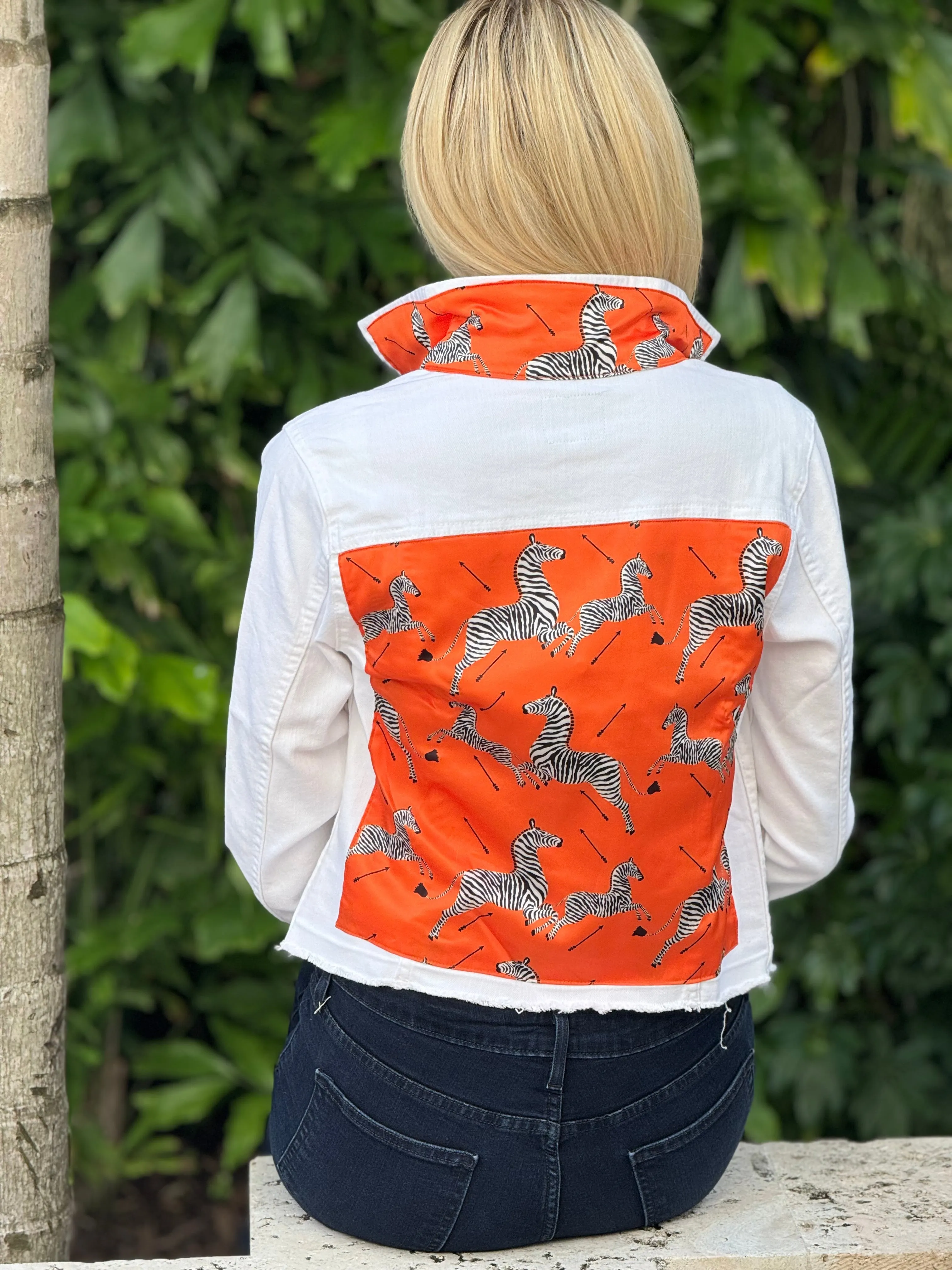 The White Denim Jacket / Lots of Zebras