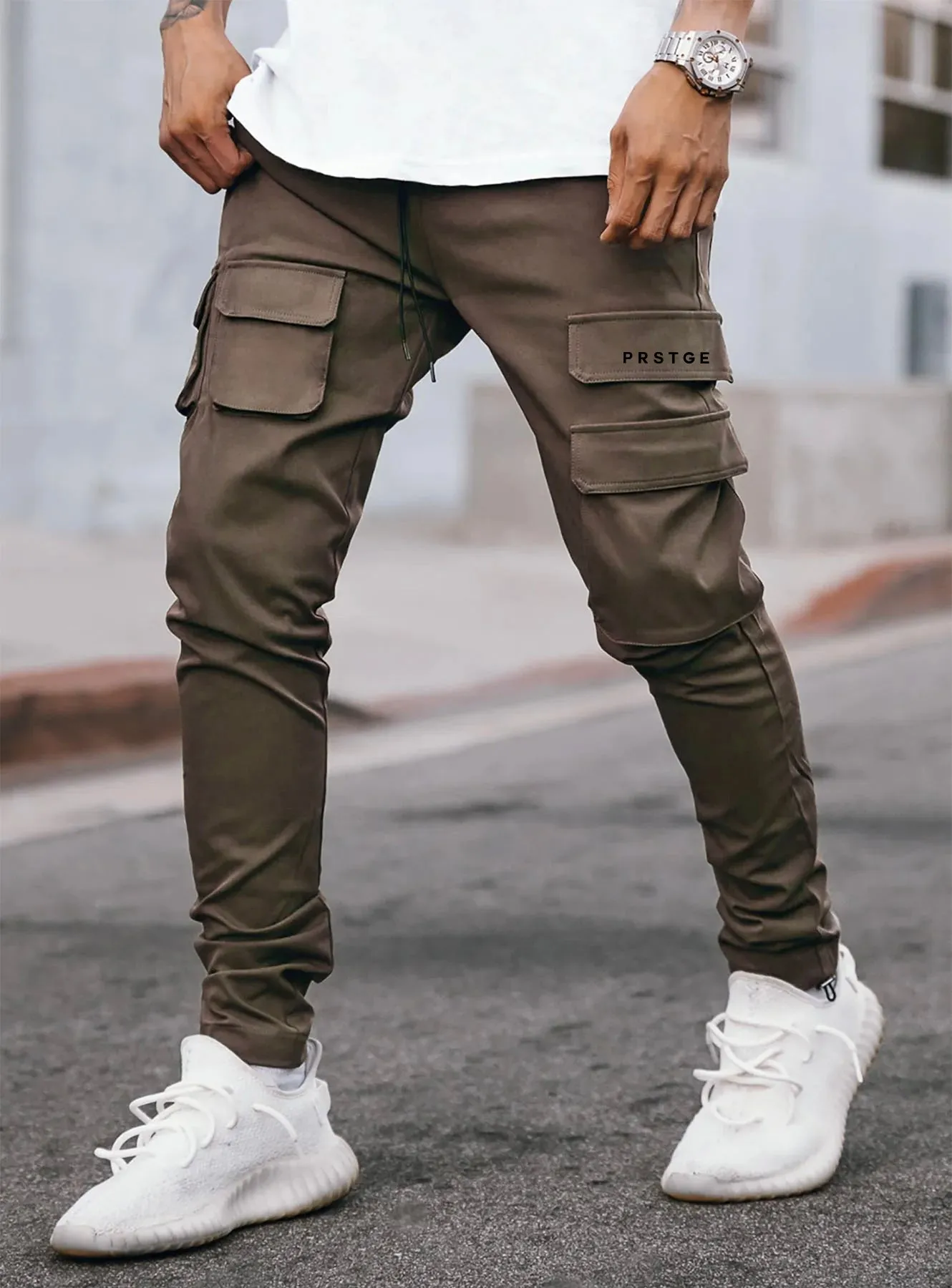Utility Cargo Pants V6 in Brown