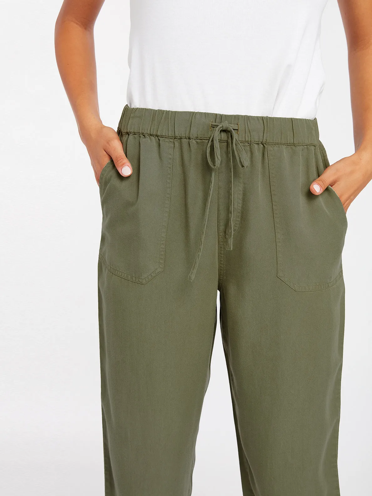 Volcom Sunday Strut Pants-Light Army