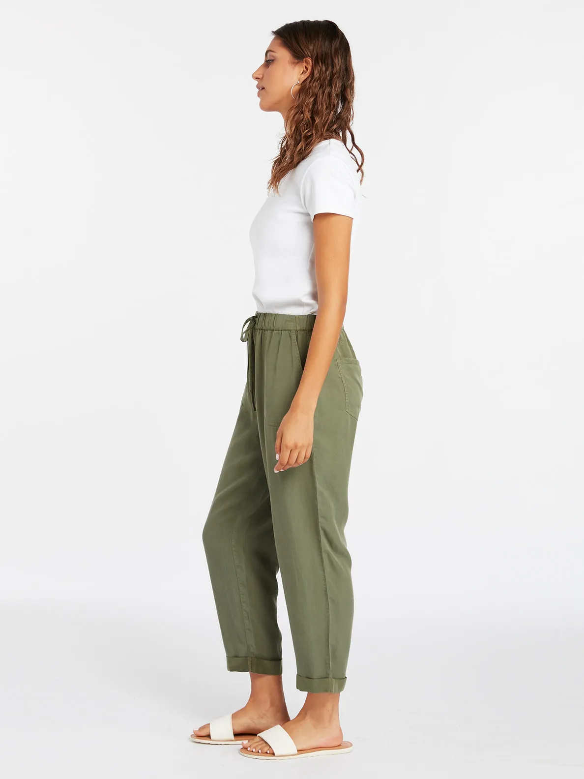 Volcom Sunday Strut Pants-Light Army