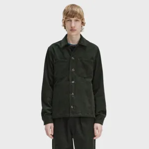 Waffle Cord Overshirt Overshirt (Night Green)