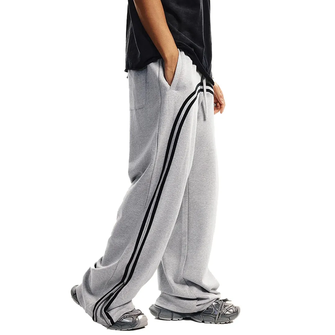 Washed Striped Sweatpants