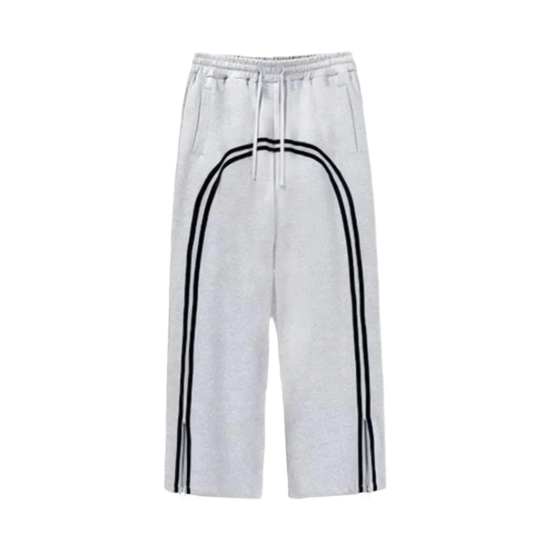 Washed Striped Sweatpants