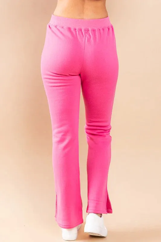 Weekend Love Pink Knit Pants