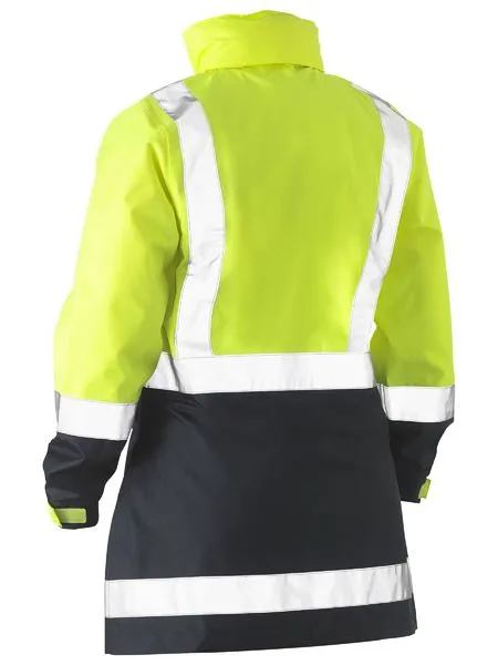 Womens H Taped Hi Vis Rain Jacket